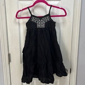 Old Navy Girls Boho Dress black with embroidery detail